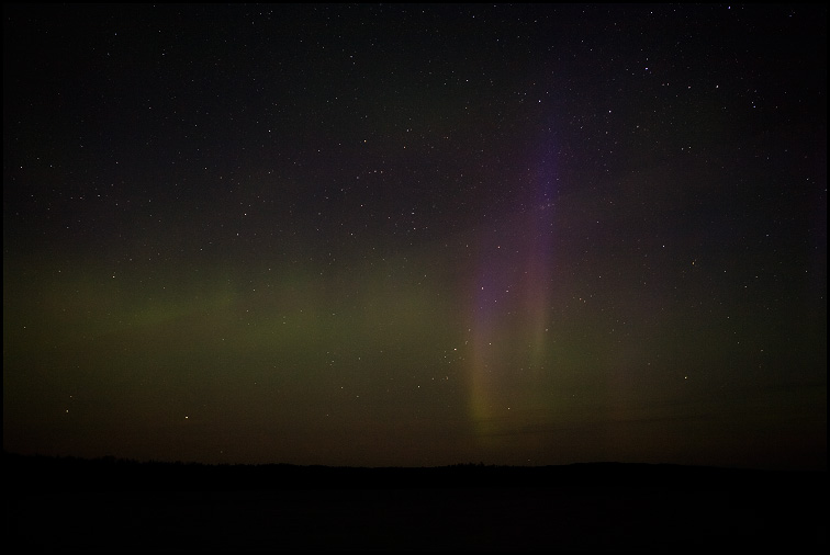 Aurora Borealis, Tookers Island, Isle Royale National Park, Upper Michigan